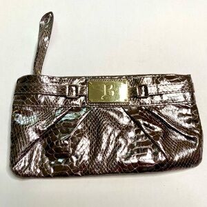 BEYONCE GOLD CLUTCH BAG Silver Metallic